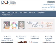 Tablet Screenshot of delcf.org